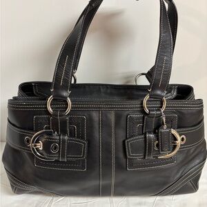 Vintage Coach Soho Leather Zip Satchel